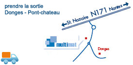 Plan d'accès à Multimat